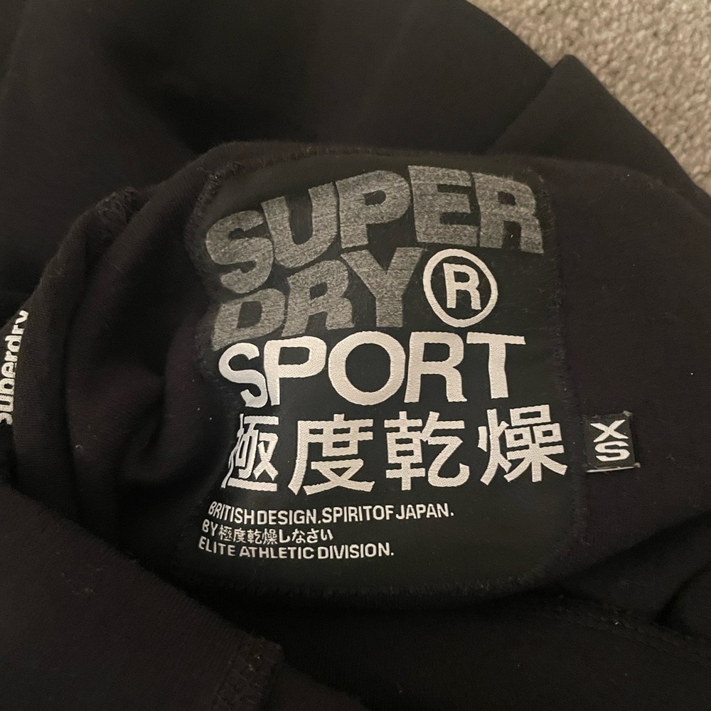 Superdry Gym Tech Cowl Hoodie with White Logo Accents - Picture 4 of 7